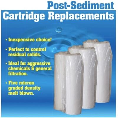 Post-Sediment Cartridge Filters - 20" x 2.5"